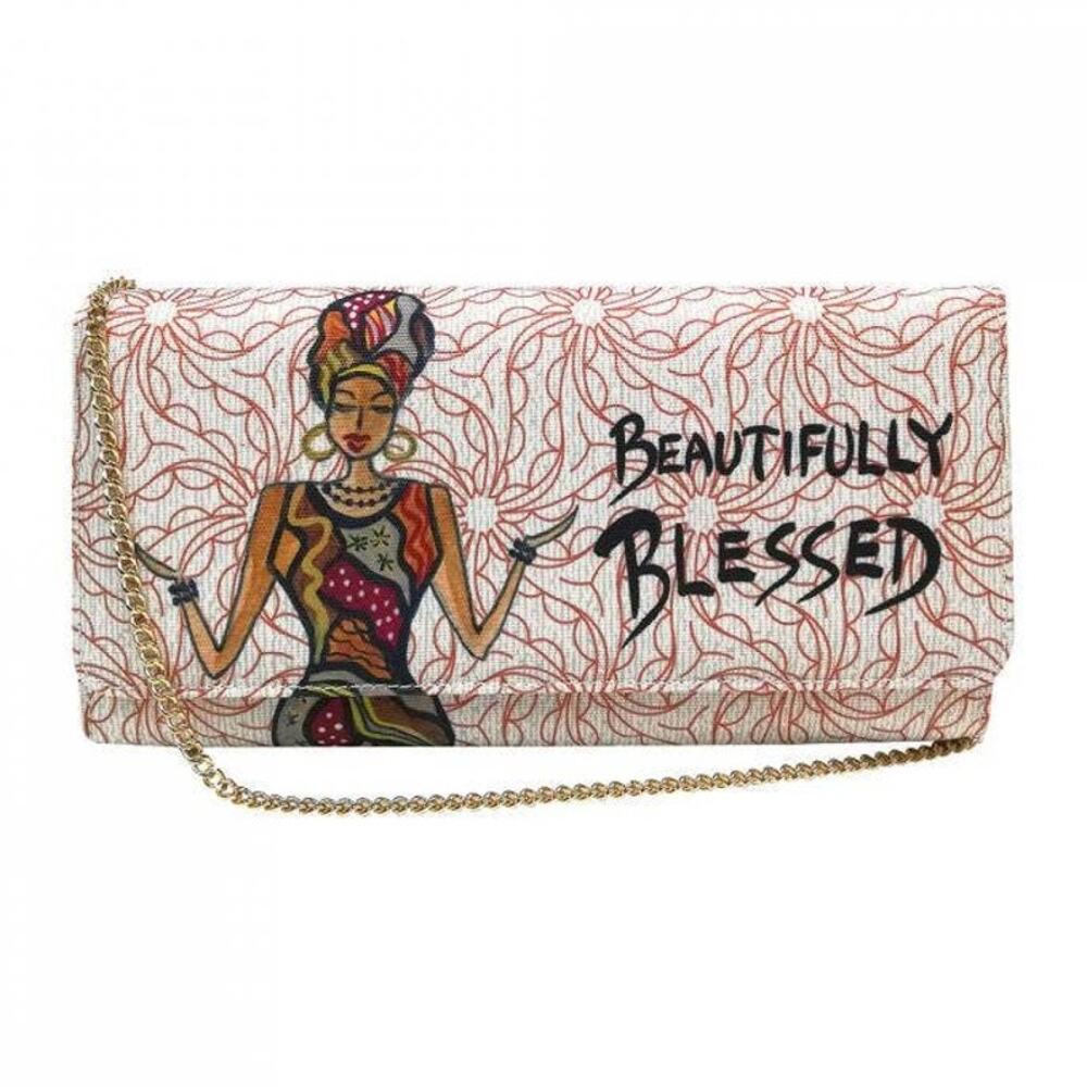 Canvas Statement Clutch | Beautifully Blessed